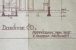Detail van een bouwtekening.
              <br/>
              Archief Delfzijl - pand Marcus Busschstraat 57, 1927